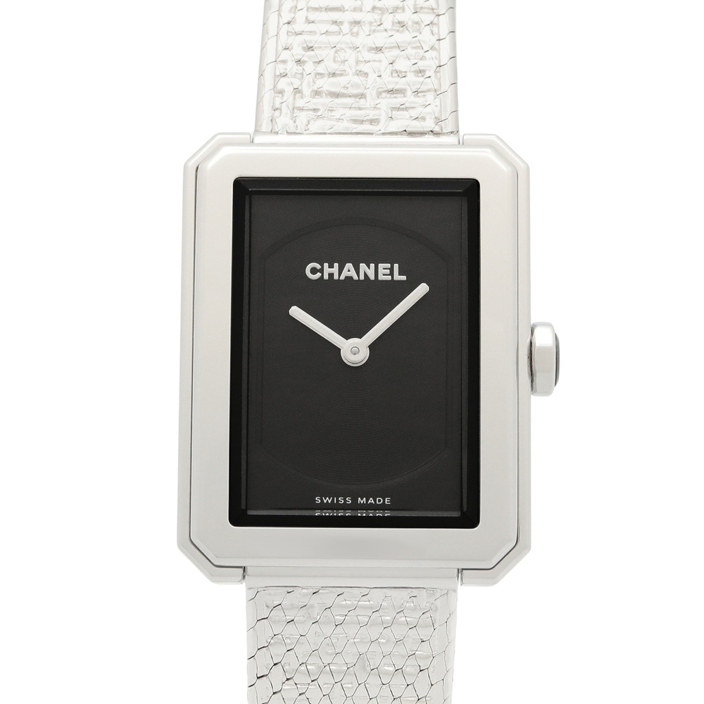 Chanel Boyfriend Tweed Watch, Stainless Steel, Women's, Black, H4876